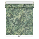 WM10116101 Lush woodland forest trees branches sage Green faux fabric textured Wallpaper 3D
