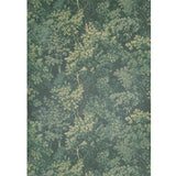 WM10116101 Lush woodland forest trees branches sage Green faux fabric textured Wallpaper 3D