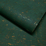 WM103401 real natural cork emerald green gold metallic striped textured Wallpaper