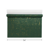 WM103401 real natural cork emerald green gold metallic striped textured Wallpaper