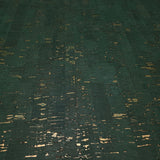 WM103401 real natural cork emerald green gold metallic striped textured Wallpaper