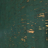 WM103401 real natural cork emerald green gold metallic striped textured Wallpaper