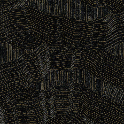WM1066501 Vinyl Soiree Wallpaper Golden Obsidian Wallcoverings