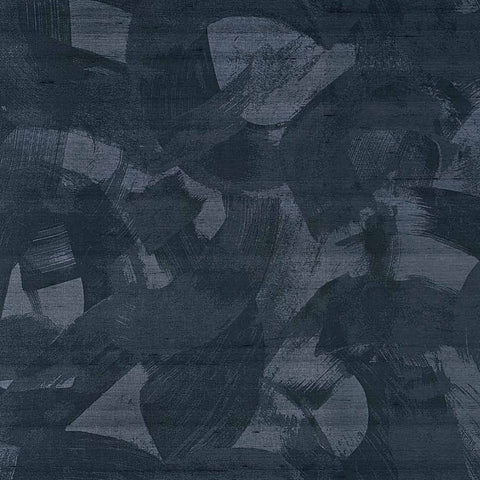 WM112201 Broad Strokes Wallpaper Blended Blue Wallcoverings