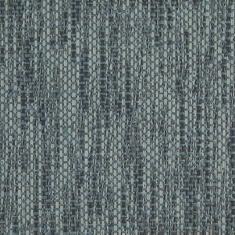 WM128001 Woven Wicker Wallpaper Blue Merge Wallcoverings