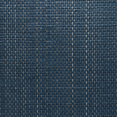 WM145701 Tranquil Weave Wallpaper Power Blue Wallcoverings