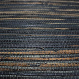 WM146601 Dark navy blue natural Grasscloth textured Wallpaper modern wallcoverings rolls