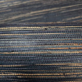 WM146601 Dark navy blue natural Grasscloth textured Wallpaper modern wallcoverings rolls