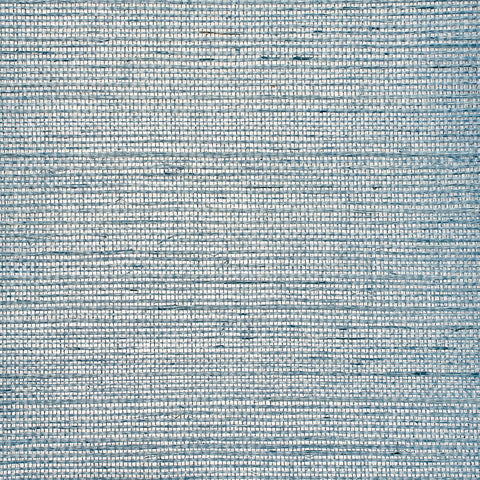 WM194001 Glam Grass Wallpaper Polished Blue Wallcoverings