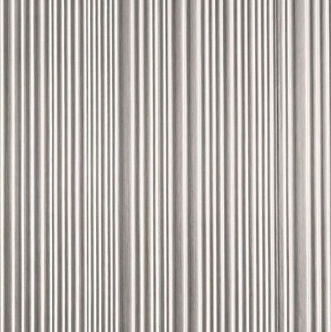 WM204001 Vinyl Metalworks Wallpaper Strie Silver Wallcoverings