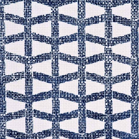 WM206101 Lattice Wallpaper Navy on White All Wound Up Wallcoverings