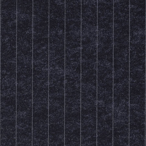 WM214301 Vinyl Savile Suiting Pinstripe Wallpaper White on Blue Wallcoverings
