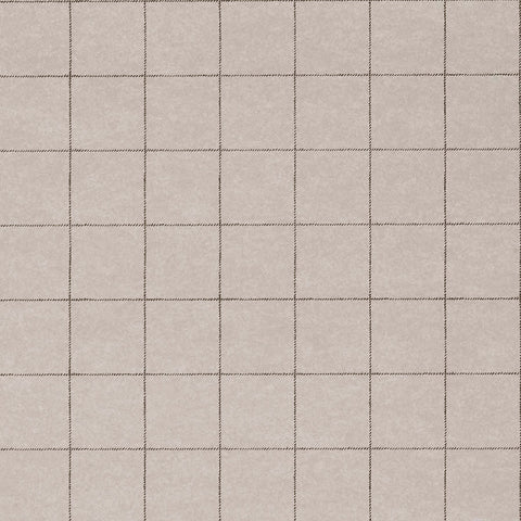 WM214601 Vinyl Savile Suiting Plaid Wallpaper Black on White Wallcoverings