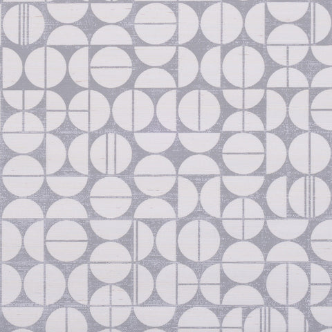 WM295001 Modern Moon Washi Wallpaper Lunar Grey on Marshmallow Manila Hemp Wallcoverings