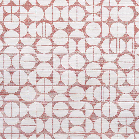 WM295101 Modern Moon Washi Wallpaper Blooming Pink on Venetian Glass Glam Grass Wallcoverings