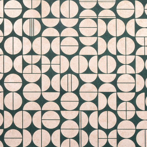 WM295401 Modern Moon Washi Wallpaper Emerald Shimmer on Staylace Vinyl Mirror Mirror Wallcoverings