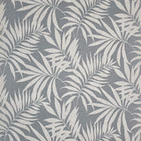 WM29650001 Gray beige distressed faux fabric Tropical palm leaves Wallpaper