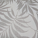 WM29650101 Ivory off white beige distressed faux fabric Tropical palm leaves Wallpaper roll
