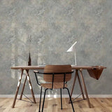 WM29860001 Faux Industrial raffia textured Concrete distressed paint rusted gray wallpaper
