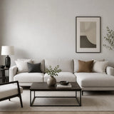 WM30688201 Contemporary off White faux woven thread fabric cloth textured plain wallpaper