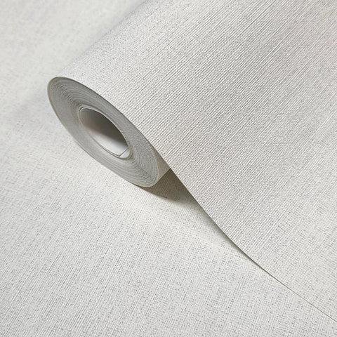WM30688201 Contemporary off White faux woven thread fabric cloth textured plain wallpaper