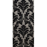 WM33580401 Flocking wallcoverings beige black Flocked Victorian damask velvet Wallpaper 3D