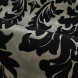 WM33580401 Flocking wallcoverings beige black Flocked Victorian damask velvet Wallpaper 3D