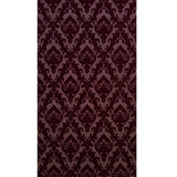 WM33582501 Flocking burgundy red Flocked Victorian damask velvet retro textured Wallpaper