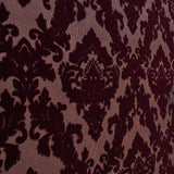 WM33582501 Flocking burgundy red Flocked Victorian damask velvet retro textured Wallpaper