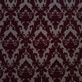 WM33582501 Flocking burgundy red Flocked Victorian damask velvet retro textured Wallpaper