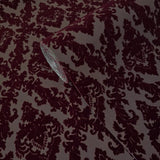 WM33582501 Flocking burgundy red Flocked Victorian damask velvet retro textured Wallpaper