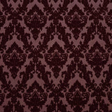 WM33582501 Flocking burgundy red Flocked Victorian damask velvet retro textured Wallpaper