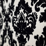 WM33582601, 335826 Flocking Black flock off white Flocked Victorian damask velvet Wallpaper 
