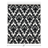 WM33582601, 335826 Flocking Black flock off white Flocked Victorian damask velvet Wallpaper