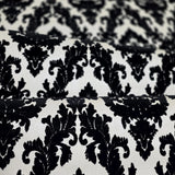 WM33582601, 335826 Flocking Black flock off white Flocked Victorian damask velvet Wallpaper 
