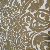  WM33583201, 335832 Flocking orange beige ivory cream Flocked Victorian damask velvet Wallpaper 3D
