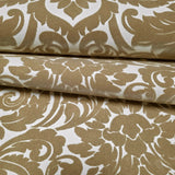  WM33583201, 335832 Flocking orange beige ivory cream Flocked Victorian damask velvet Wallpaper 3D