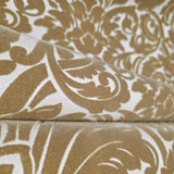  WM33583201, 335832 Flocking orange beige ivory cream Flocked Victorian damask velvet Wallpaper 3D