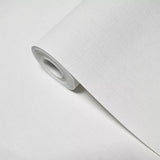 WM36925301 Plain modern wallcoverings Faux fabric Textured white contemporary Wallpaper