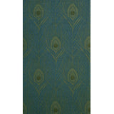 WM36971201 Peacock Feathers blue olive dijon brass faux fabric contemporary wallpaper rolls