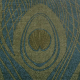 WM36971201 Peacock Feathers blue olive dijon brass faux fabric contemporary wallpaper rolls