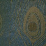 WM36971201 Peacock Feathers blue olive dijon brass faux fabric contemporary wallpaper rolls