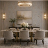WM36971301 Peacock Feathers Mint green teal tan brass faux fabric contemporary wallpaper 3D