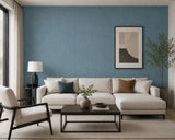 WM36976301 Teal Blue gold faux grass cloth fabric textured vertical lines modern wallpaper
