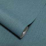WM36976301 Teal Blue gold faux grass cloth fabric textured vertical lines modern wallpaper