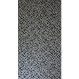 WM38828101 Geometric black gray silver gold metallic lines faux tile Textured geo wallpaper