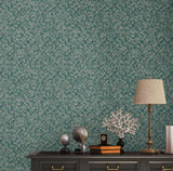 WM38828501 Geometric green gold metallic lines faux tile Textured embossed modern wallpaper