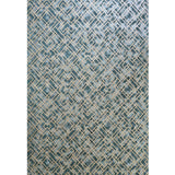 WM38828501 Geometric green gold metallic lines faux tile Textured embossed modern wallpaper