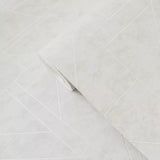 WM39118201 Geometric matte cream off white silver lines faux plaster Textured geo wallpaper