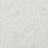 WM39118201 Geometric matte cream off white silver lines faux plaster Textured geo wallpaper